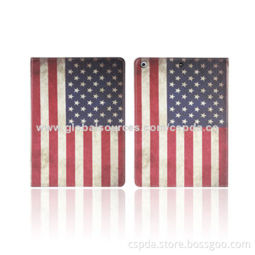 PU book style fashionable stand case cover for iPad air